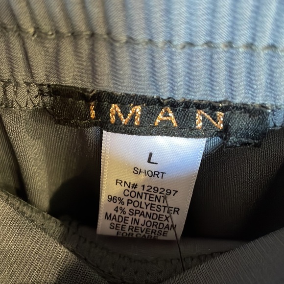 IMAN global chic gray wide leg SHORT pull on pants relaxed fit size Large short - Picture 4 of 12